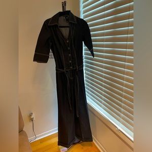 Bisou Bisou Jean Jumpsuit, Women’s Size Med, Blue